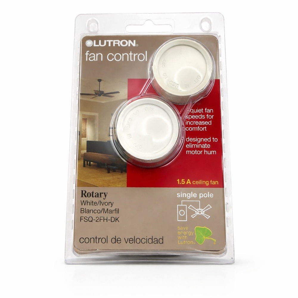 Lutron FSQ-2FH-DK Electronics Rotary On/Off Fan-Speed Control